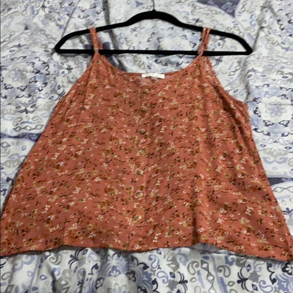 Summer floral tank top - Blush J
